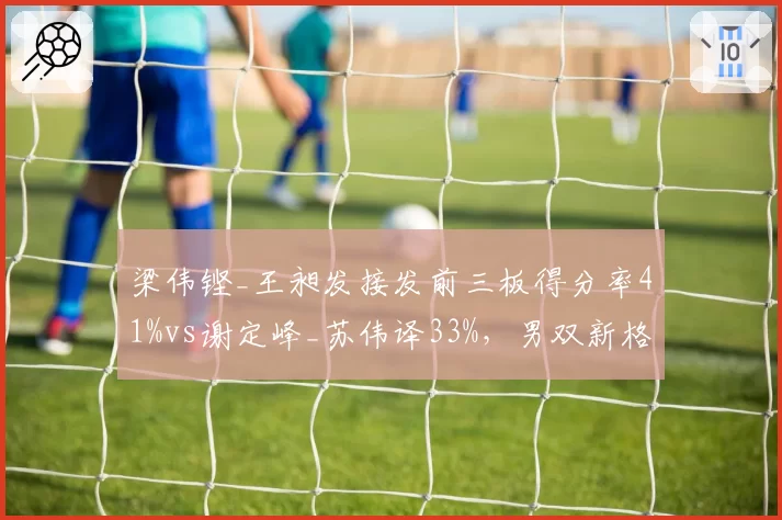 梁伟铿_王昶发接发前三板得分率41%vs谢定峰_苏伟译33%,男双新格局