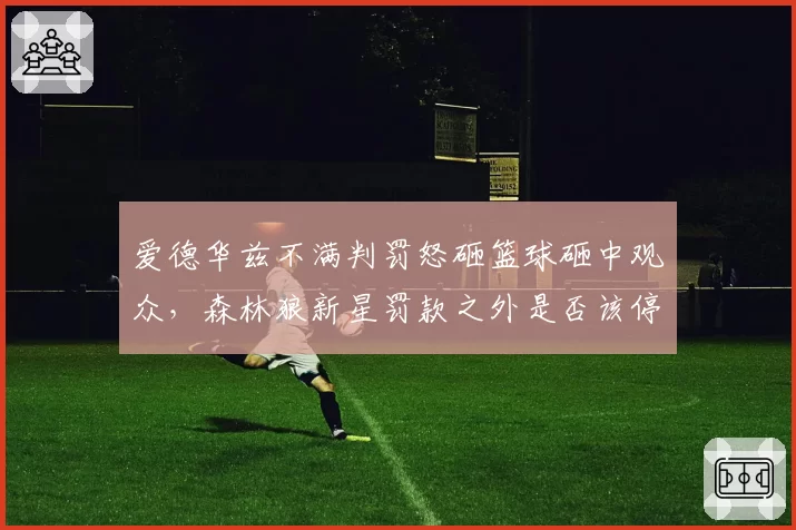 爱德华兹不满判罚怒砸篮球砸中观众,森林狼新星罚款之外是否该停赛?